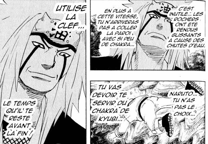 Ici Sasuke joue limite le rôle d’un "mentor gris" il pousse le hero à faire face à ses tourment. Souvent chez le hero traditionnel cette étape permet à ce dernier a maîtriser son pouvoir mystique où mieux se réconcilier avec celle ci