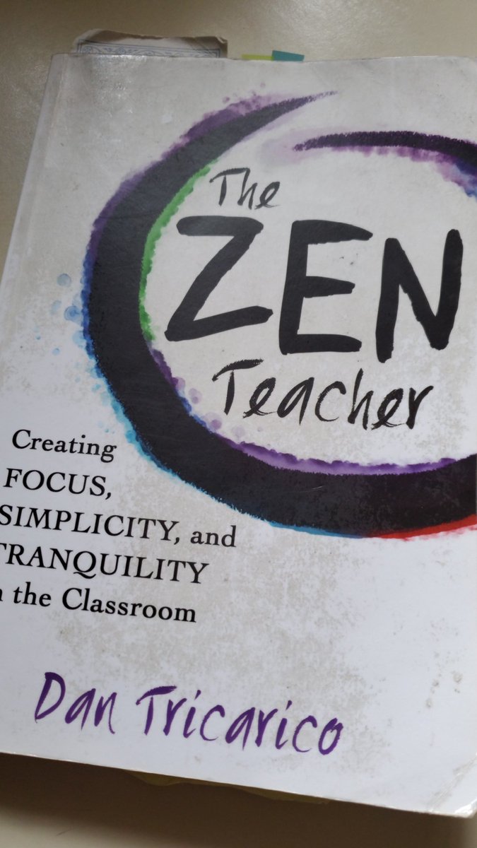 It's time for my annual rereading of The Zen Teacher by Dan Tricarico @thezenteacher 📖😊💜📚 Reading this book helps me to bring my mind back to Focus, Simplicity, and Tranquility...ahhhhhh...Enjoy Today! Happy New Year 2021!