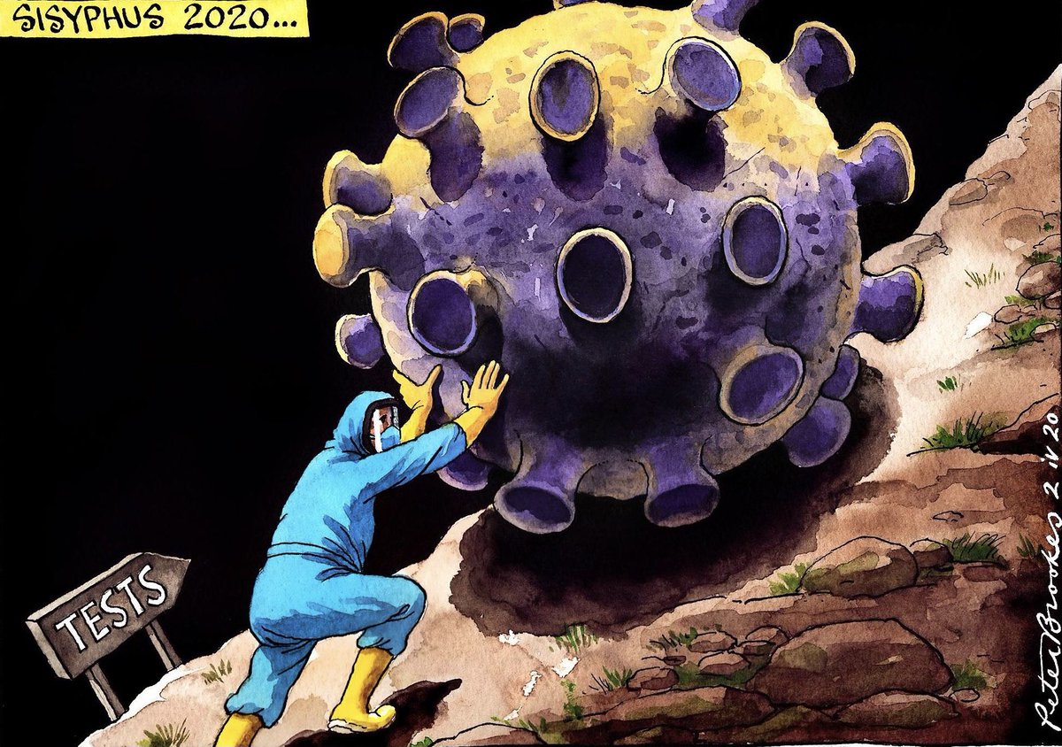 19/ (so max if 42k people). Do the math, it’s going to be a while. We need to understand that a vaccine is not near. Like Sisyphus, I’ll continue to beat the drum to do what we can control - distance & test ...