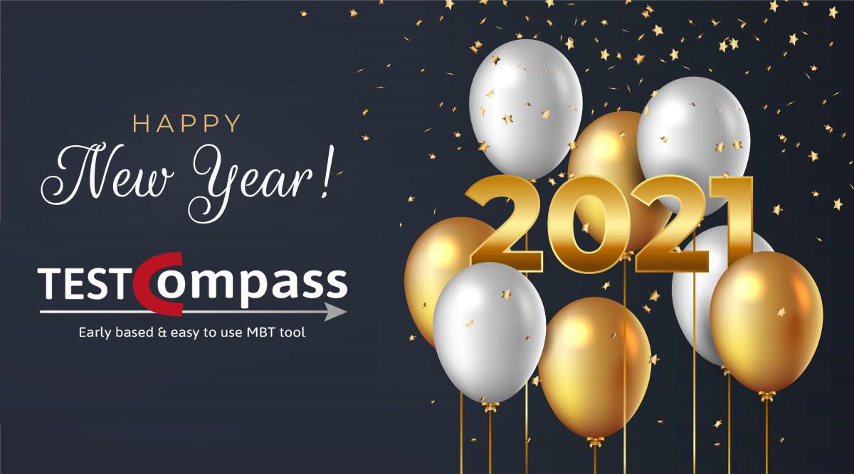 TTcompass's tweet image. The team of TestCompass wishes you a happy, healthy and successful 2021! #happytesting #modelbasedtesting #mbt #earlybased #embt