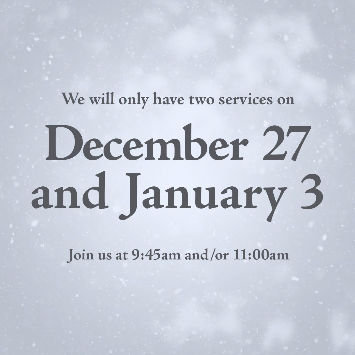 fbcba's tweet image. The 8:30am worship has been canceled for Sunday, January 3. Worship services will be at 9:45am and 11:00am ONLY. #ShareWithYourFriends #HappyNewYear #SeeYaSunday