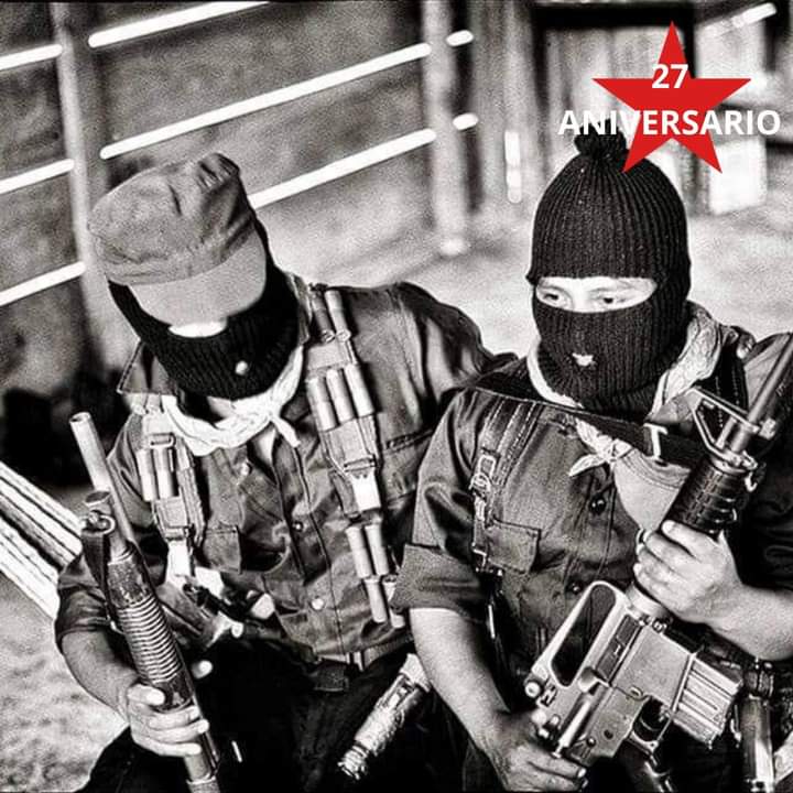 A 27 años del levantamiento del EZLN sus demandas siguen siendo legítimas y vigentes. Trabajo, tierra, techo,alimentación, salud, educación, independencia, libertad, democracia, justicia y paz.
#EZLN27
#LaGiraZapatistaVa