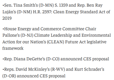 And, unless I'm missing any, which is very possible, 3 CES proposals (from  @BPC_Bipartisan below) with 20 (ish) cosponsors. (6/x)