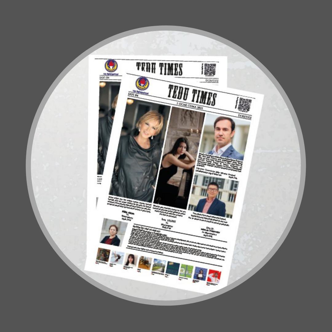 TEDU Times’ın dördüncü sayısı çıktı! PDF haline aşağıda yer alan linkten ulaşabilirsiniz.✨
Gazetemizin İngilizce versiyonuna,ilk sayfada yer alan QR kod ile erişebilirsiniz. 2021’in size ve sevdiklerinize, mutluluk, huzur getirmesini dileriz.🧑🏻‍🎄🎅🏻🎄 ko.tc/tedutimestr