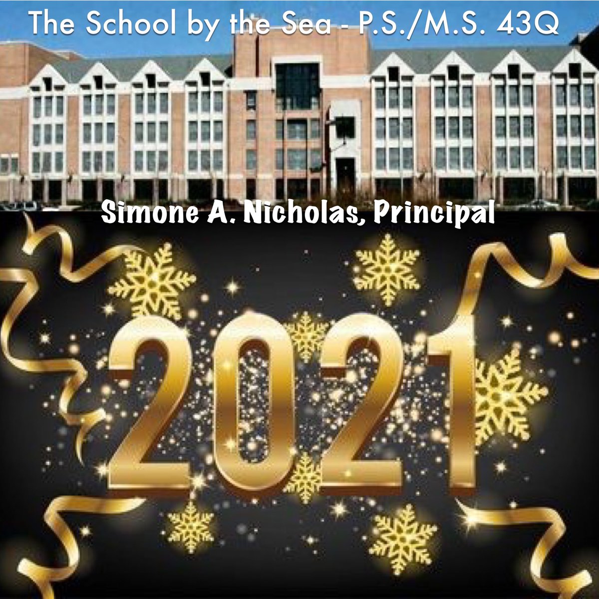 PrincipalNick43's tweet photo. Happy New Year, Everyone!
#HappyNewYear2021
#RecoverAndRise2021
#FarRockaway
#FarRockawayQueens
#PS43
#PSMS43
#PS43MS
#PS43Q
#PSMS43Q
#PS43MSQ
#43Q
#TheSchoolByTheSea https://t.co/iQSi71TQ6s