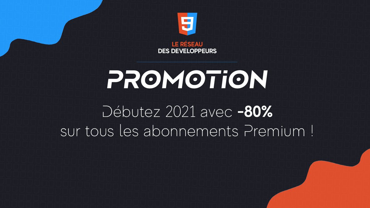 Cybricode's tweet image. Débutez 2021 avec -80% sur tous les abonnements Premium !
#DevTimeEU