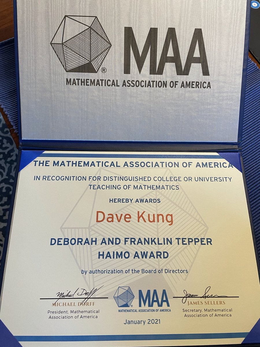 dtkung's tweet photo. Guess it's official now! Now on to the talk (Fri 2:30 MT, 4:30 ET).
Preview of a talk in two parts:
1. Traditional inspirational address on teaching.
2. Critical look at diversity/equity/inclusion in math. #DisruptJMM #DisruptMath 
#JMM2021 ⁦@JointMath⁩ ⁦@maanow⁩ https://t.co/AlUkmnEfK1