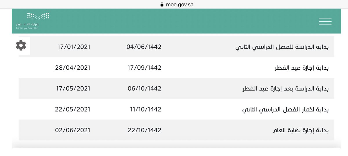 بداية اجازة عيد الاضحى 1442