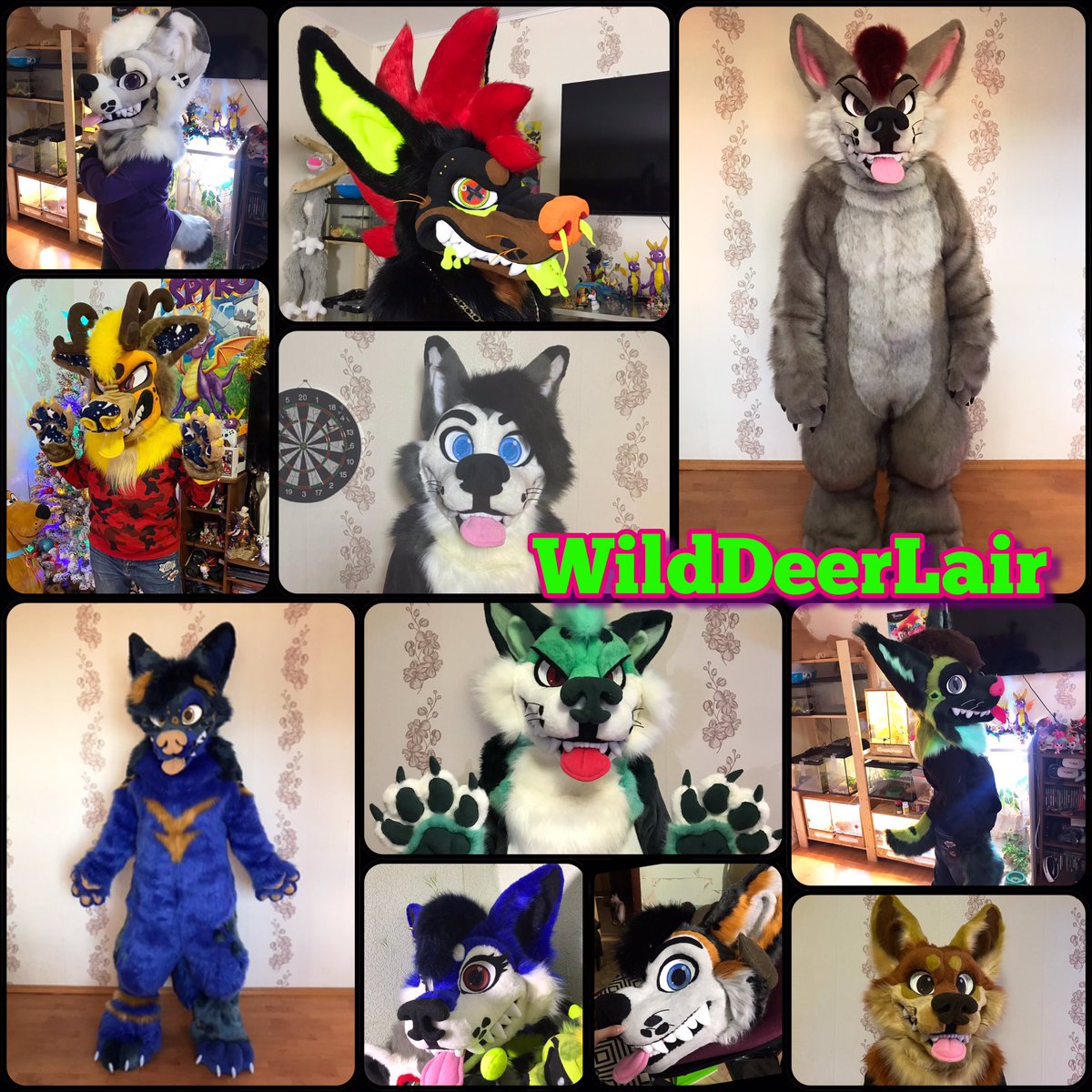 DeerLair's tweet photo. Happy New Year) summed up the results of 2020
—-
13 Head 
8 partial 
2 fullsuit 
——-
#furry #fursuit #furryfandom #FursuitFriday #fursuitmaker https://t.co/TzpBmC6AhZ