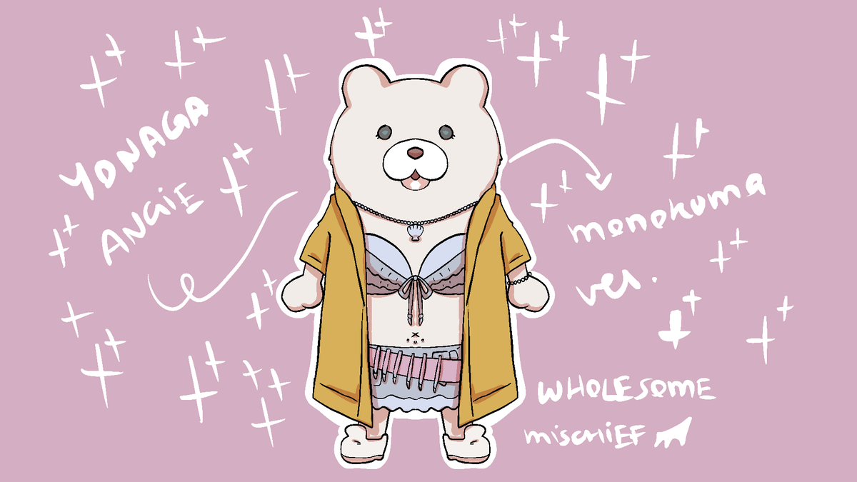 GlitterBio's tweet photo. Angie as Monokuma?! #danganronpa https://t.co/vqObzXTAph