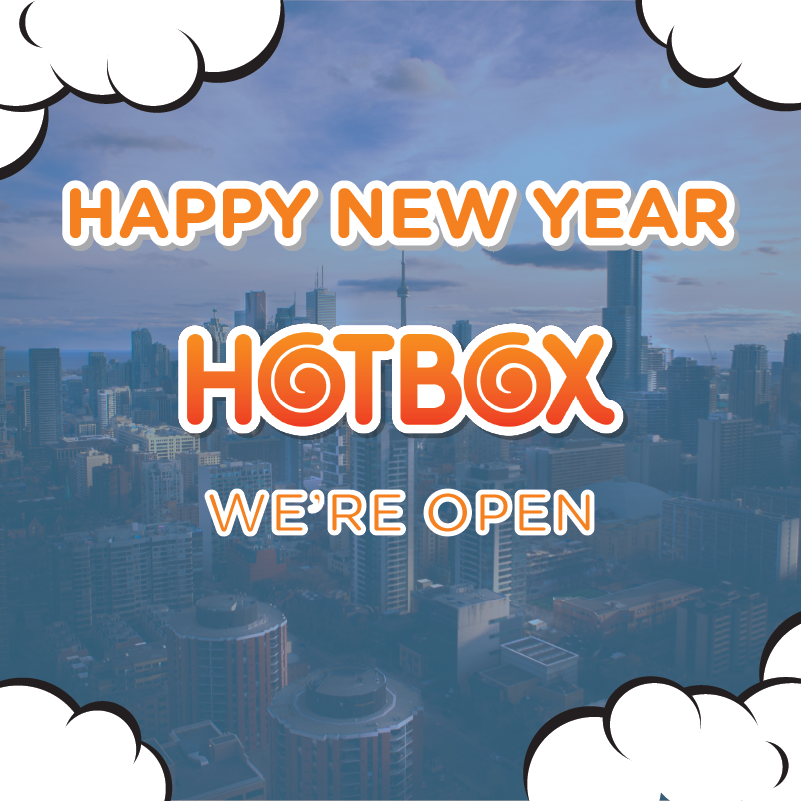 Happy New Year Fam! We're open today from 12-8pm 💨

#newyears2020 #HotBox #HotBoxCannabisShop #HotBoxCafe #cannabiscommunity #torontodispensary #torontoweed #candiancannabis
