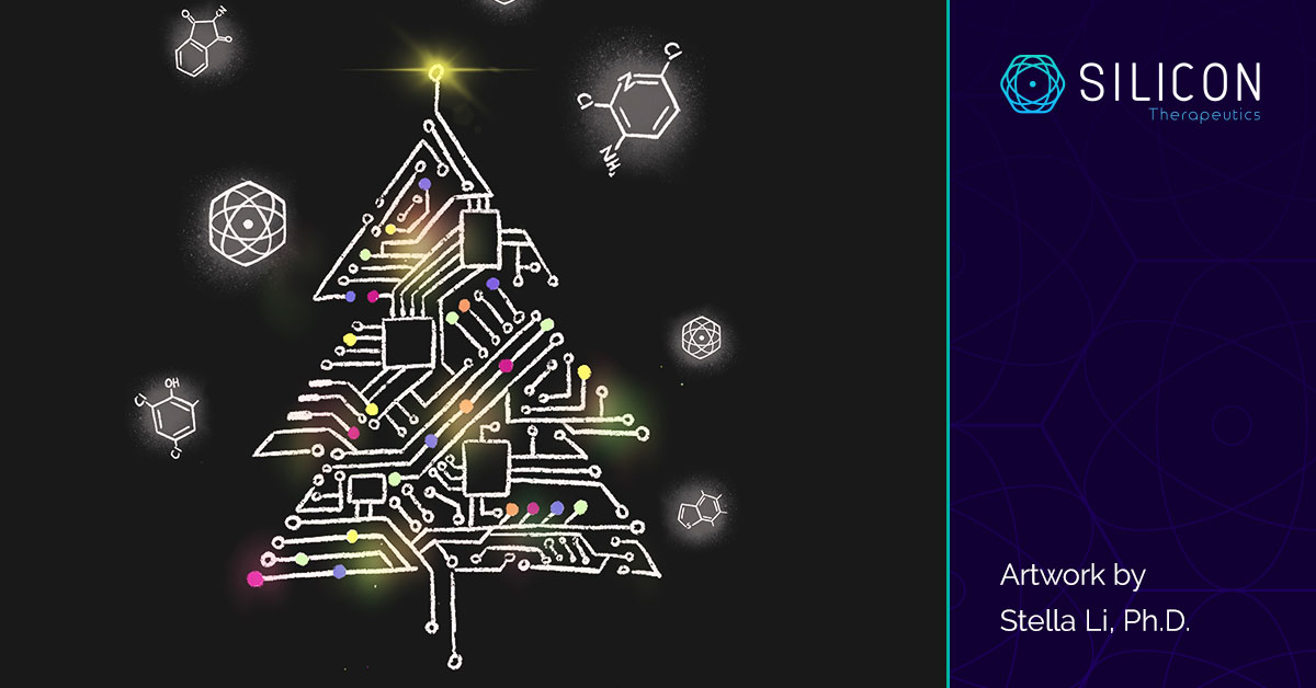 RoivantDiscover's tweet photo. Happy New Year from Silicon Therapeutics. We look forward to seeing you all in 2021! #HappyNewYear2021 #HappyHolidays #Goodbye2020 #Welcome2021 #LoveWhereYouWork #AtomByAtom CC: @StellaYunxing, Ph.D. https://t.co/U88VuaViwn