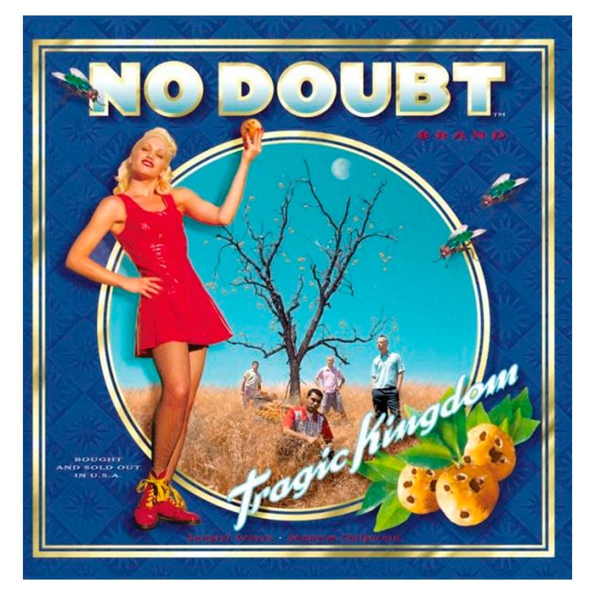 Tragic Kingdom Album Cover - Gwen. Check out the video at 1.58 she is also playing with an orange, lol.