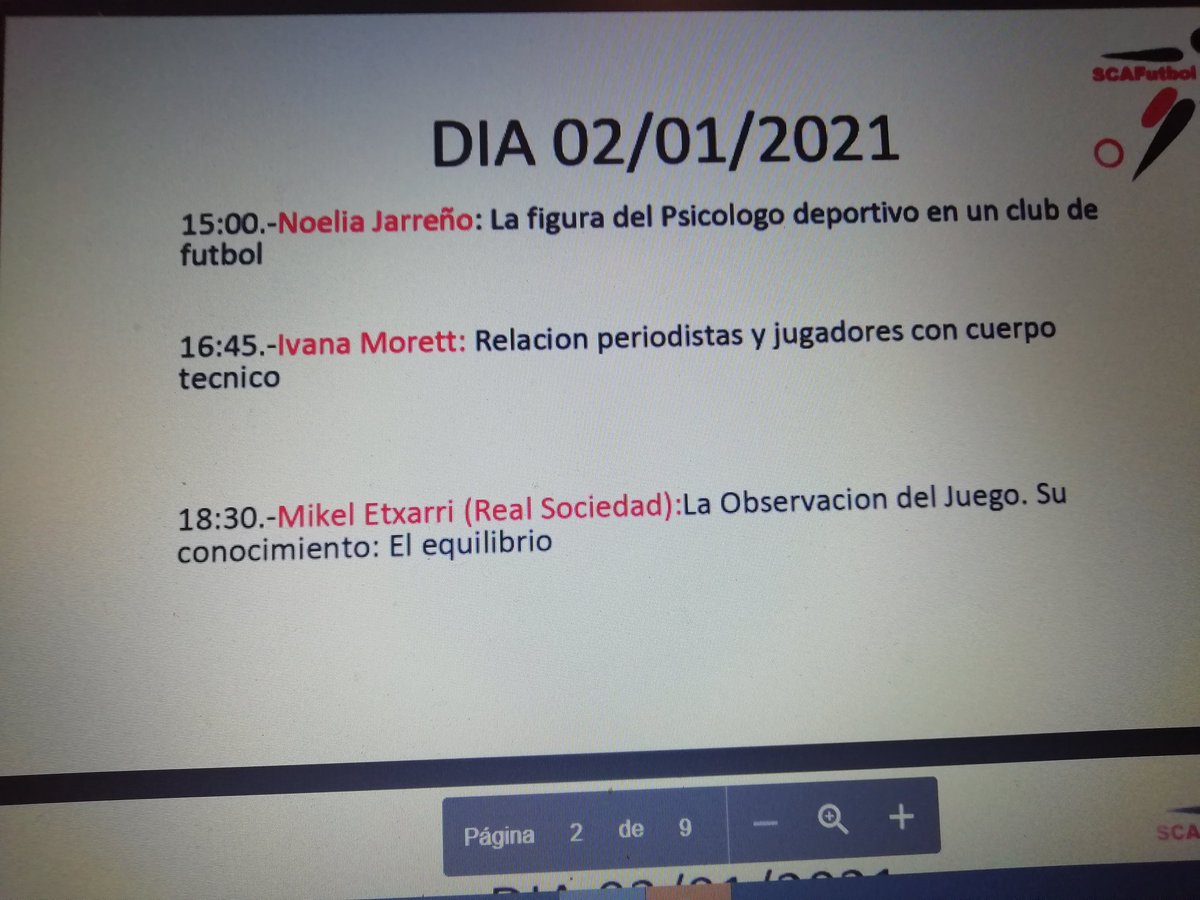 mikel_etxarri's tweet photo. Recordar que el seguimiento de las conferencias es gratuito y el link: you tube SCAFutbol Academias https://t.co/C1Cr6U6h7e