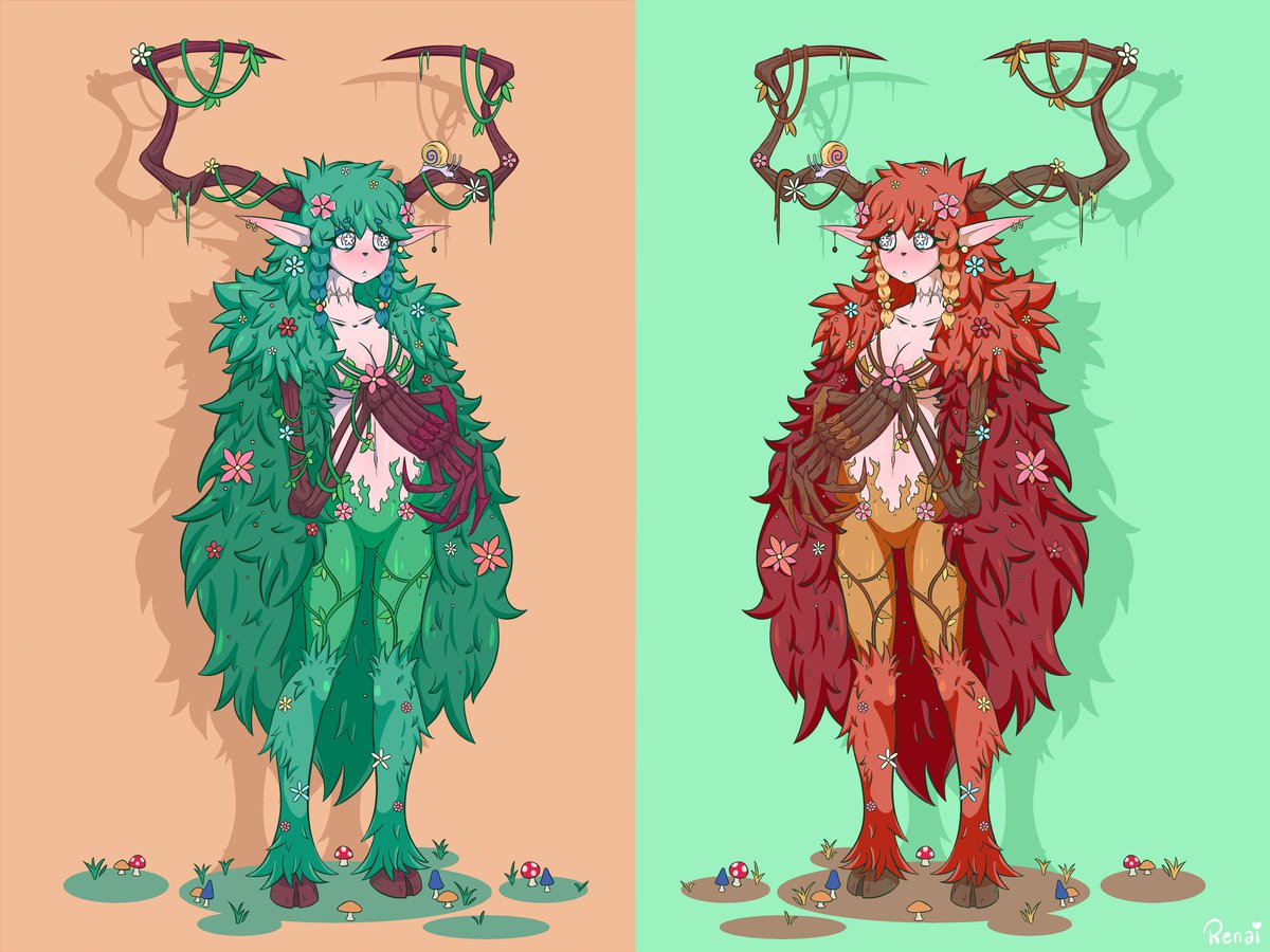 happykaos_'s tweet photo. PRIMEIRO DESENHO DO ANO! FELIZ ANO NOVO!
Oq acham da Dryad que eu desenhei? Versão Primavera e Outono🍃🍂
FIRST DRAWING OF THE YEAR!HAPPY NEW YEAR!
What do you think of Dryad that I drew? Spring and Autumn version🍃🍂
#dryad #monstergirl #spring #autumn #renai #primavera #outno https://t.co/rsuXabWNVU