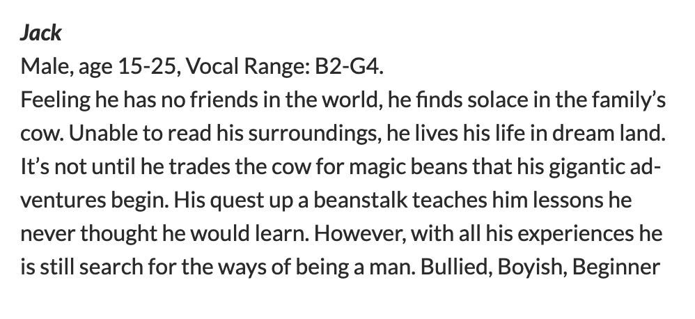 jack as described v who they cast