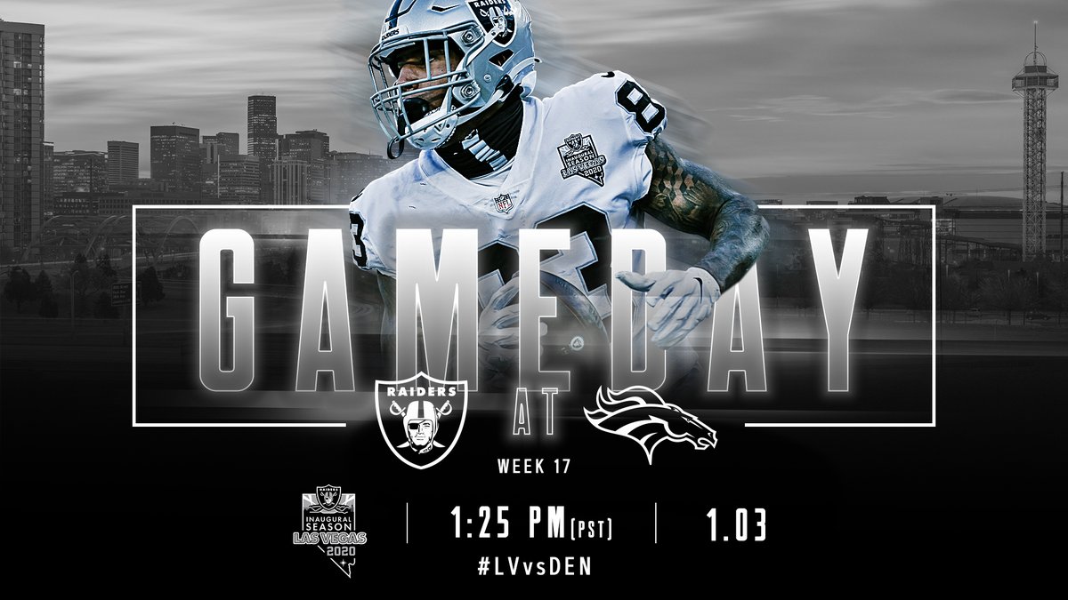 Rivalry time. ⏰

#LVvsDEN I #RaiderNation