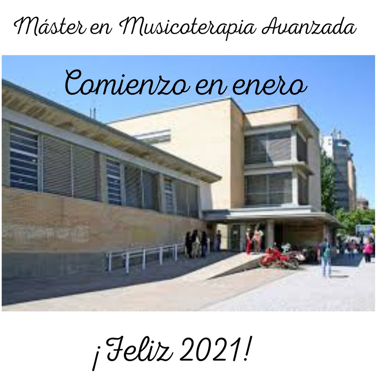 ¡Os deseamos un feliz año nuevo! La nueva promoción de musicoterapeutas de la Universidad de Zaragoza empieza este mes de enero. El 2021 viene cargado de música y salud.  ¡¡Últimas plazas!!