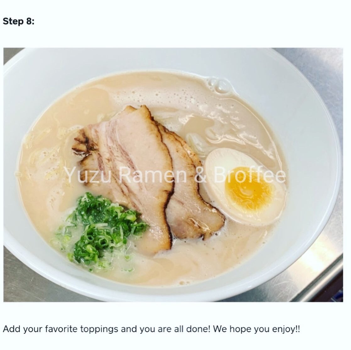 How to make Yuzu Ramen!
#5〜#8 Enjoy!!

-
-
<a href="/yuzuramenca/">Yuzu Ramen & Nigiri Sushi</a> #howtomake #enjoy #ramen