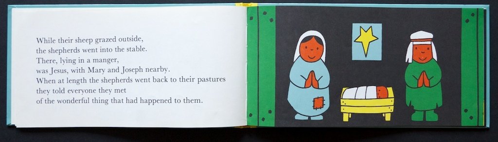 New to me but published 1st in 1963. Careful, simple text with careful, simple illustrations. Not a word or a stroke wasted. It will now be my go-to version of the nativity for KS1. The 50th anniversary hardback has an adorable little angel bookmark too.