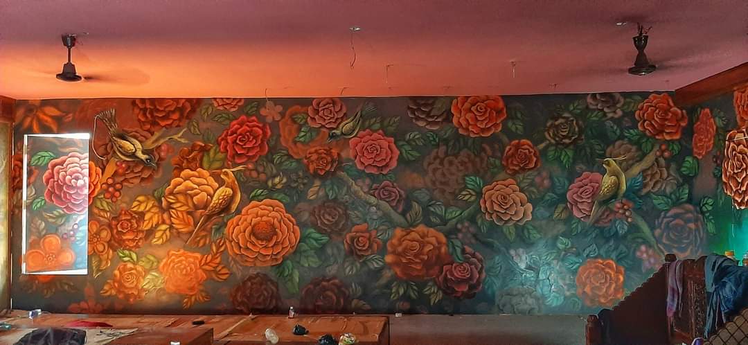 Working day's 

Wall art 

#art #wallart #wallpainting #Artist #Hardwork #acraylic #colours #rosevibe ❤️🌼