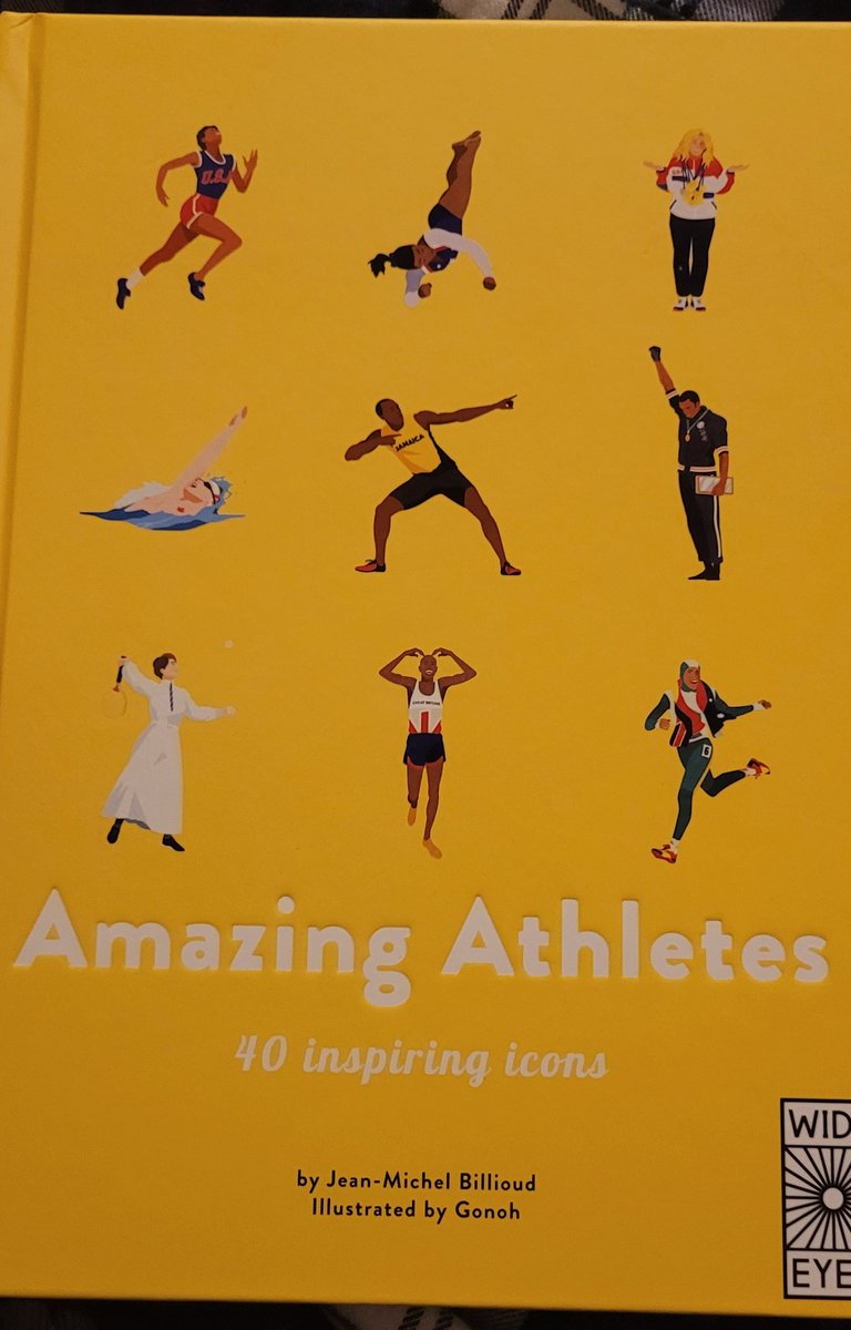 I have the football one already & love the browsable, clean layout & style of it. Classic  @wideeyeded More of the same here with a focus on athletes. An easy one to squeeze a reading activity out of for history, too. Could be a good gateway for a sport fanatic in your class.