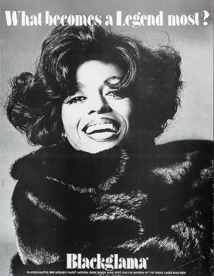 vintage blackglama ads