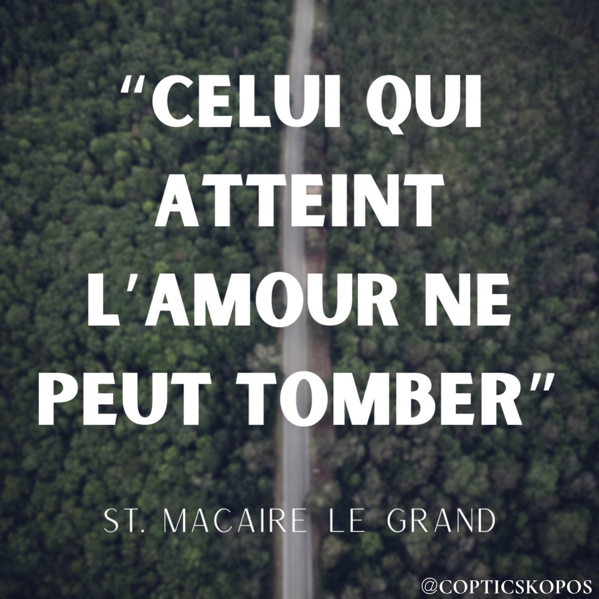 copticskopos's tweet photo. Love is a solid foundation.
#copticskopos #iamcoptic #youth #copt #copticidentity #coptic #orthodox #copticorthodox #church #christian #jesus #christ #jesuschrist #god #quotes #quote #quoteoftheday #love #fall https://t.co/Qh4mqCbjW0