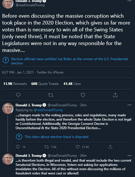 :) enjoy the show. https://twitter.com/realDonaldTrump/status/1345149555390771201?s=20