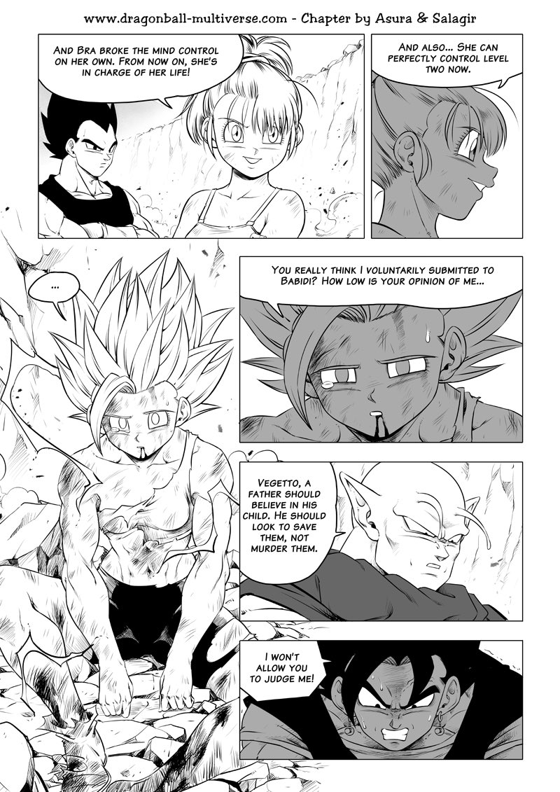 I hate this manga so much 

Yes, vegeta had a garbage resolution in DBZ both of them deserve shit 