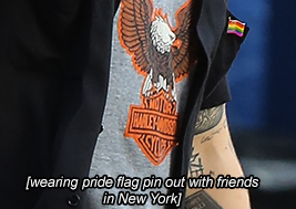 When he wore a pride flag
