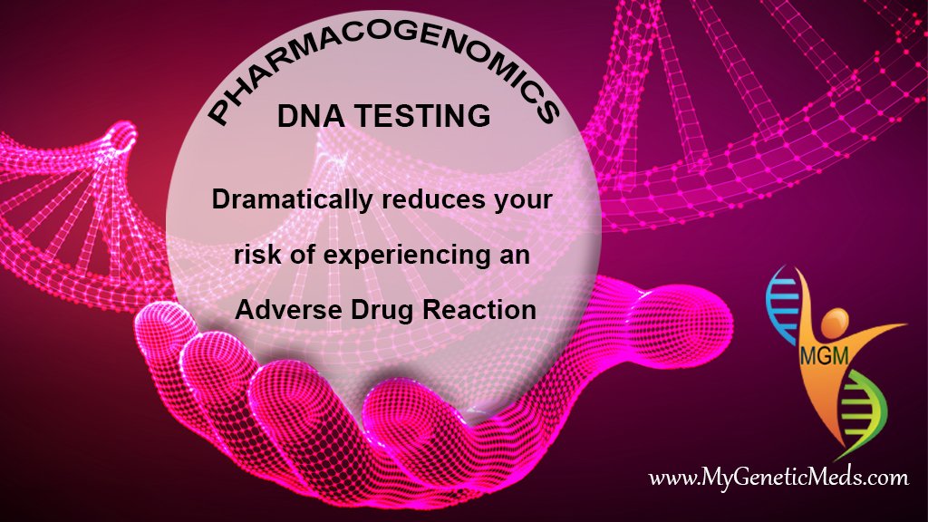 Learn about #pharmacogenomics DNA Testing at mygeneticmeds.com It is covered by insurance and Medicare plans, costing most $0 out of pocket. It dramatically reduces your risk of experiencing an adverse drug reaction.  It can help put a stop to #steptherapy/ #FailFirst!