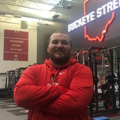 coachDeanPaul's tweet photo. Watch for @OhioNorthernFB alum Wil Rankin on the @OhioStateFB sideline tonight. @Rankin_Strength has been a member of the Buckeye strength staff since last January. He played OLine for the Polar Bears.  @ONUSCEd https://t.co/Yveb3Vtl3v