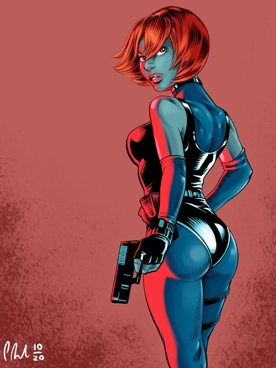 PhilipReadArt's tweet image. I took 2 very different stabs at colouring this one image. Curious which one people prefer.
#DinoCrisis #ClassicSurvivalHorror #Colourpractice