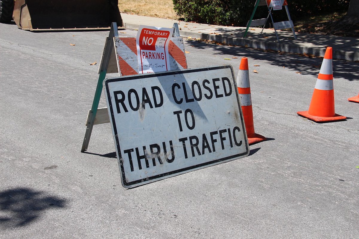 UPDATED road closure: REDMAN RD is closed for approx three hours between White Rd and Country View La. Barricades are in place. There is no thru traffic as  <a href="/nationalgridus/">National Grid US</a>  replaces a pole and downed lines from an MVA (with no injuries).