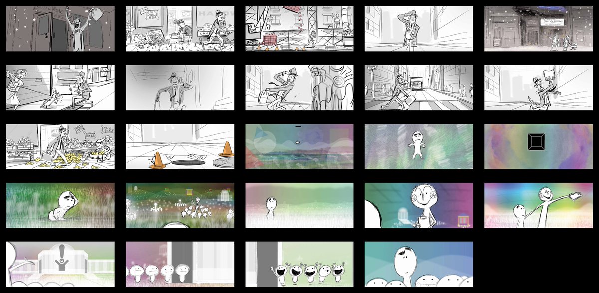 DanaLeighMurray's tweet image. #PixarSoul Gorgeous story boards from early sequences