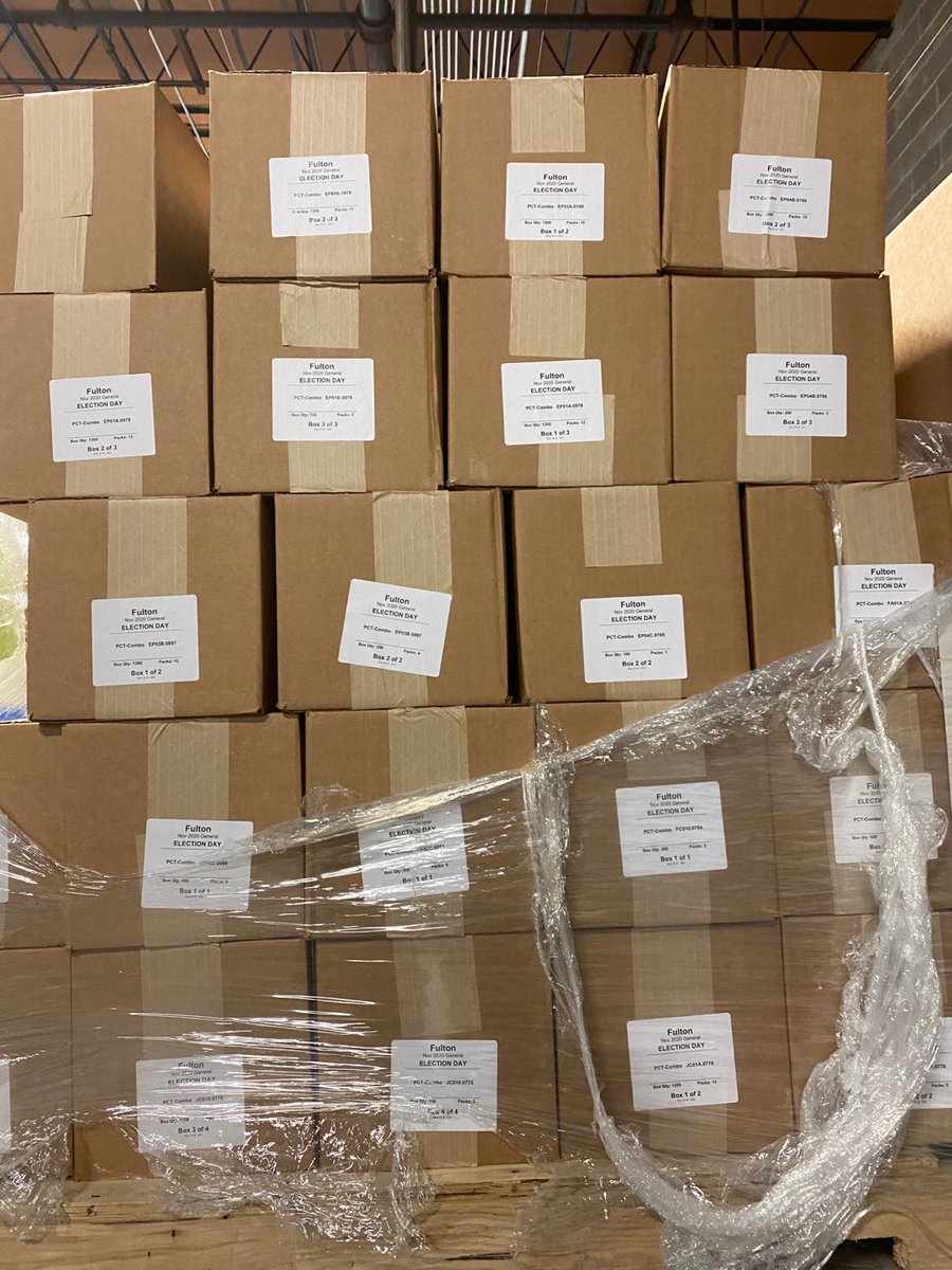 BIG NEWS: COUNTERFEIT FULTON COUNTY GEORGIA BALLOTS. On a tip, our operative entered the Fulton County (Atlanta) Warehouse and took this series of photos: THESE ARE FAKE BALLOTS (note the quantity):