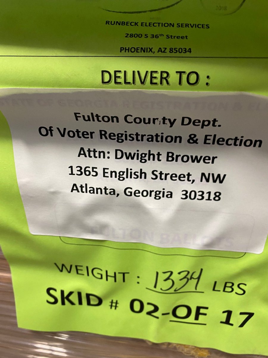 BIG NEWS: COUNTERFEIT FULTON COUNTY GEORGIA BALLOTS. On a tip, our operative entered the Fulton County (Atlanta) Warehouse and took this series of photos: THESE ARE FAKE BALLOTS (note the quantity):