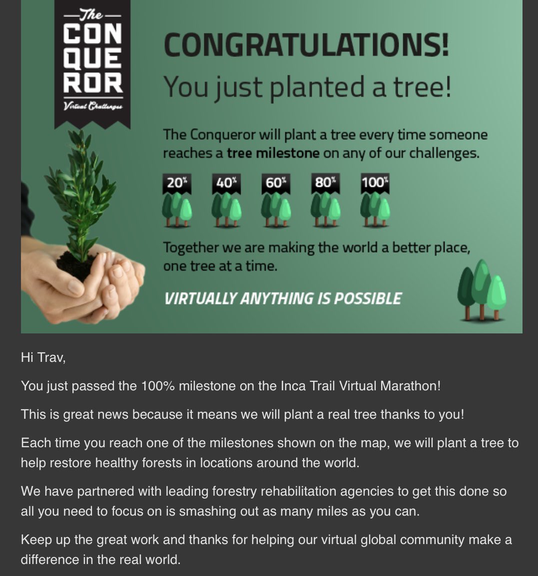 CptTravNasty's tweet image. New year, new goals 🏃🏻‍♂️ #theconquerorchallenge