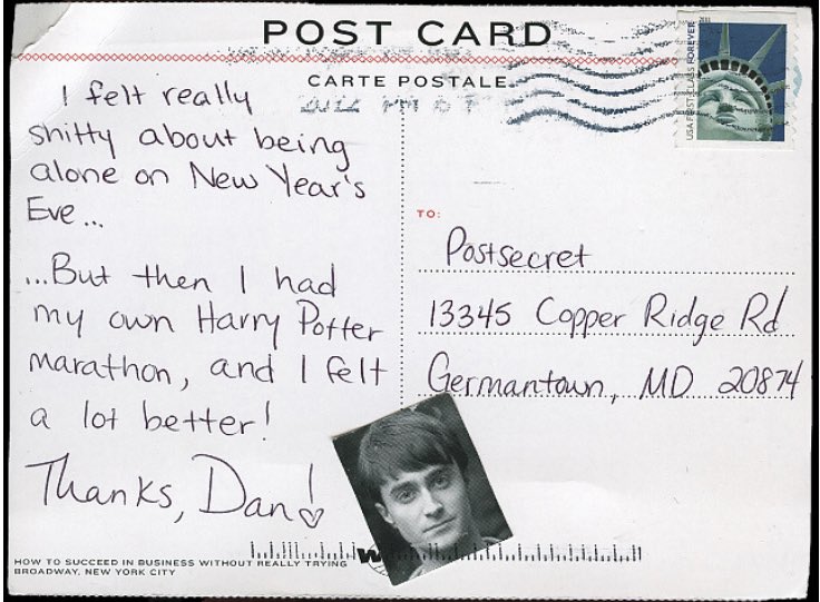 PostSecret on Twitter "New Address PostSecret 28241 Crown Valley, 