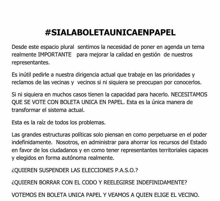 PMerlense's tweet photo. Ojalá que el #2021 sea el año donde se haga una verdadera Reforma Política que ayude a mejorar la Gestión en los temas importantes para los vecinos y vecinas .
La implementación de la #boletaunicaenpapel sería un gran comienzo.
#proyectolocal #Revolucionvecinalista #vecinalistas https://t.co/hWrgdU6owu