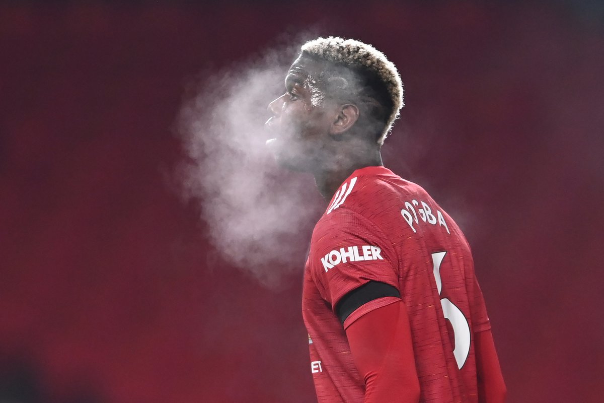 goal's tweet photo. Paul Pogba in the first-half:
✅ Most touches
✅ Most duels
✅ Most shots
✅ Most aerial duels
✅ Most passes in opposition half

A breath of fresh air 💨 https://t.co/Ficxp5rvFt