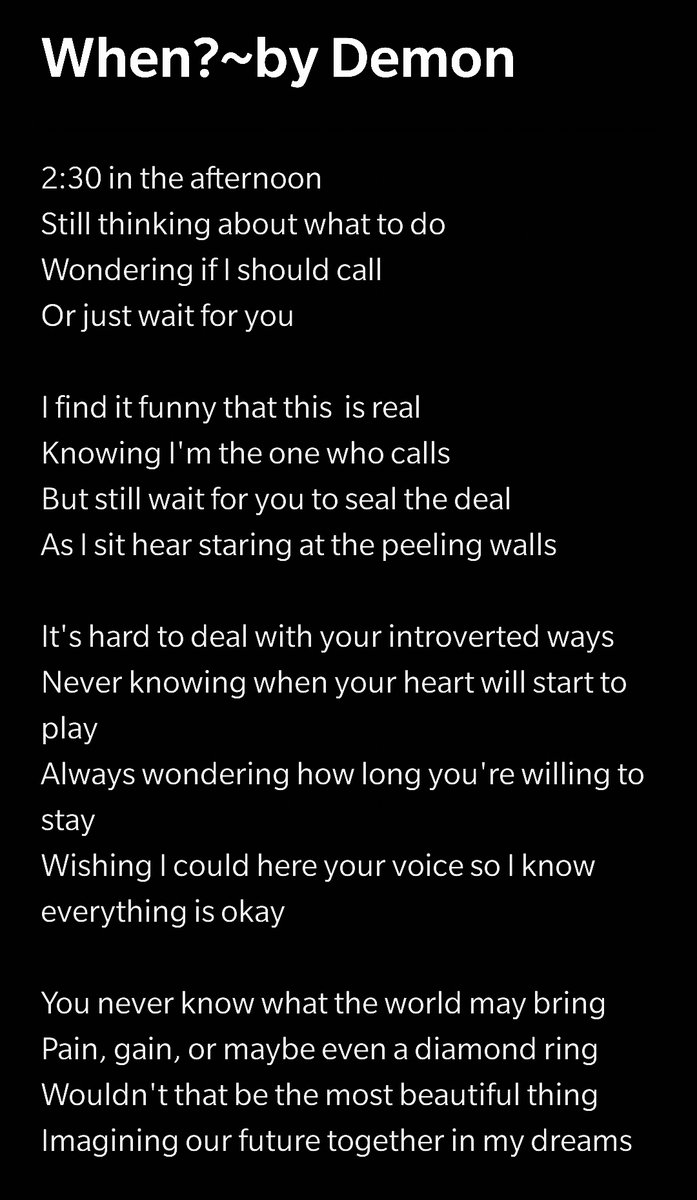 Demon22Wolf27's tweet image. Happy New Years Everyone #poetry #thinkonpaper