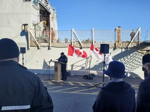 Fair winds and following seas to the crew of #HMCSHALIFAX and staff of #SNMG1 led by Cmdre Brad Peats as they departed for #OpREASSURANCE today!