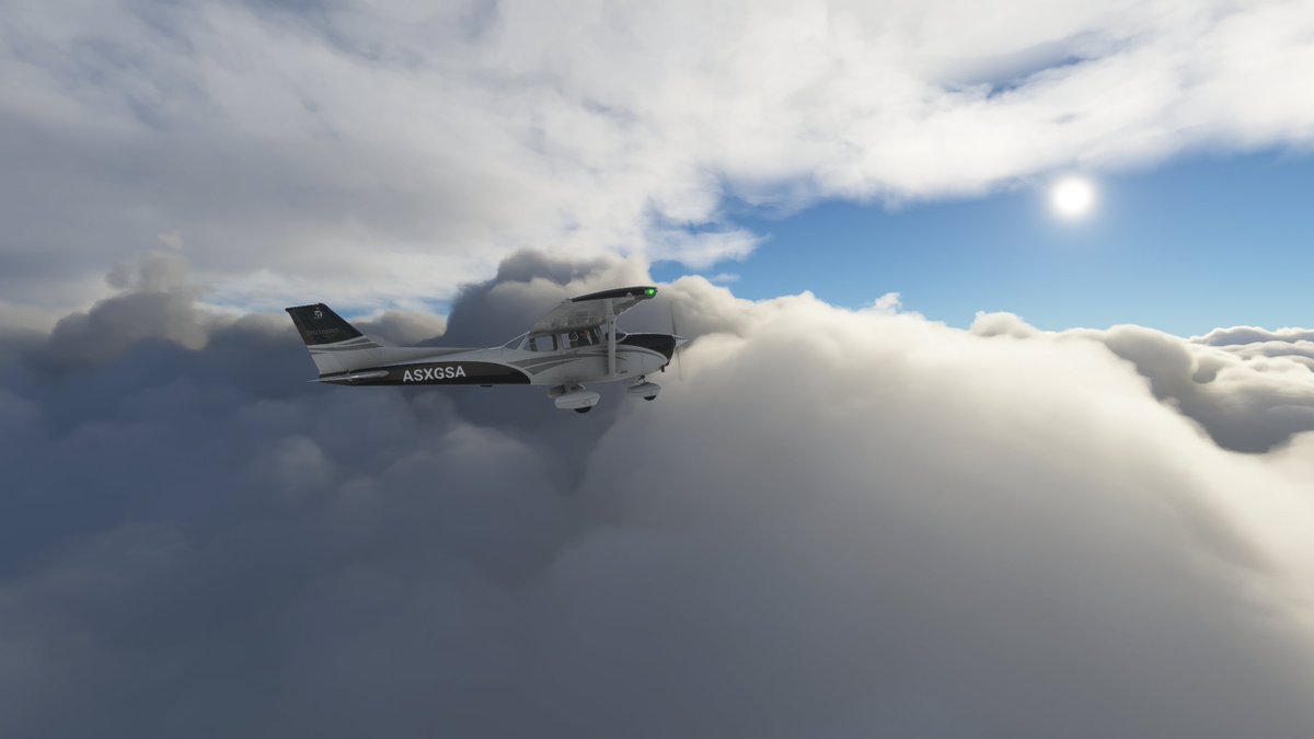 33. But I need to keep climbing - up to 12,000 feet - to stay clear of the clouds. It's -11 degrees Celsius up here, and passing through any moisture will form ice.