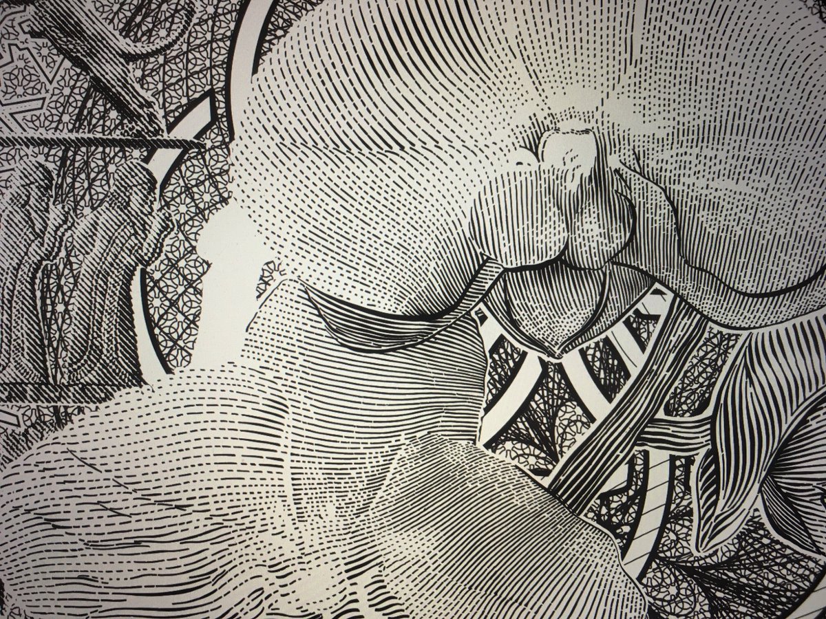 CurrencyDesign's tweet image. This is all I can share from a current commission, to be printed in January. I am going cross-eyed 😅

#engraving #banknotedesign