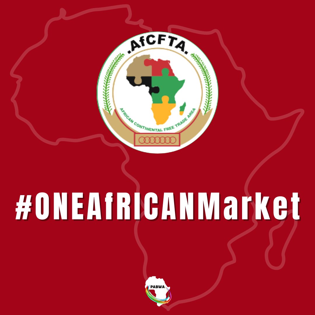 pabwa_afcfta's tweet photo. Africa made history today heralding the official #StartofTrading of the #AfCFTA activating the dream of #OneAfricanMarket
~A market of >1.2 billion
~A GDP of $2.5 trillion
~Potentially lifting 100 million people out of poverty https://t.co/TGOiu5r4U6