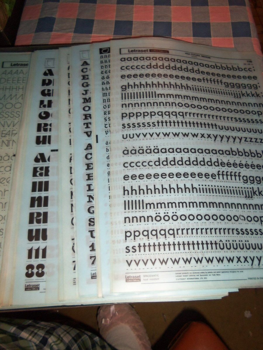 if anyones straight up bored and can assist in some detective work, im trying to identify this Letraset font from the 1970s. it would have been on a rub-off sheet that *likely* never made it into the digital realm. ive found all the other ones i need, but this one escapes me.
