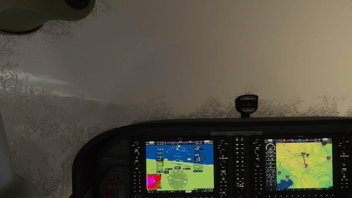 44. Then when I'm at 1,900 feet, I see some light to my left.