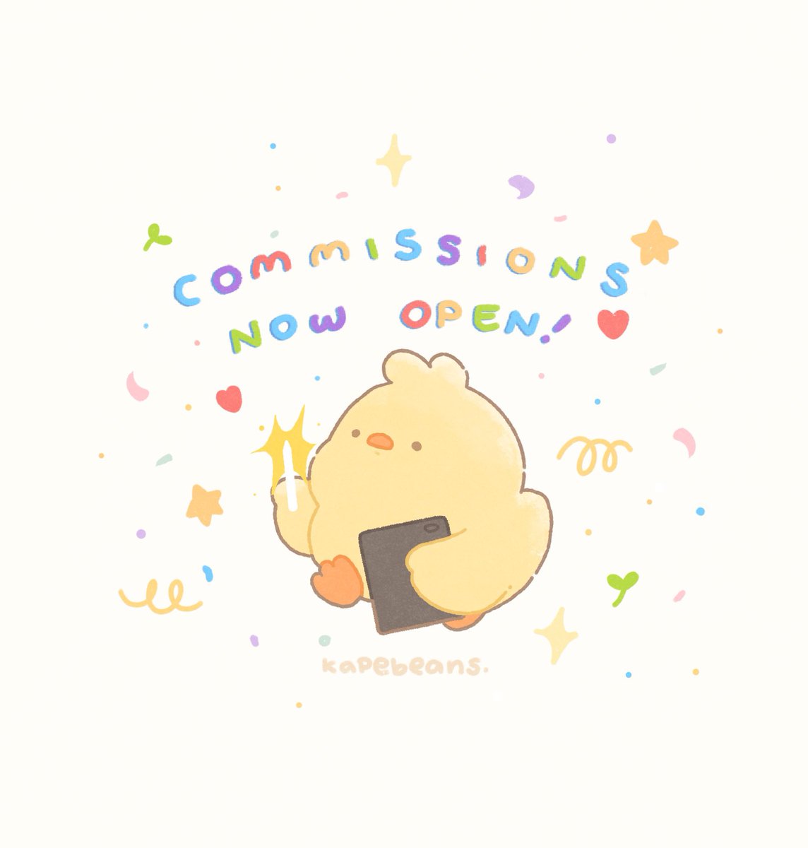 「Commissions now open! ?? please DM me fo」|bib 🐥☕️のイラスト